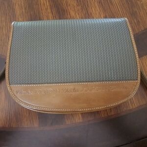 Charles Jourdan Tan and Gray Crossbody Bag